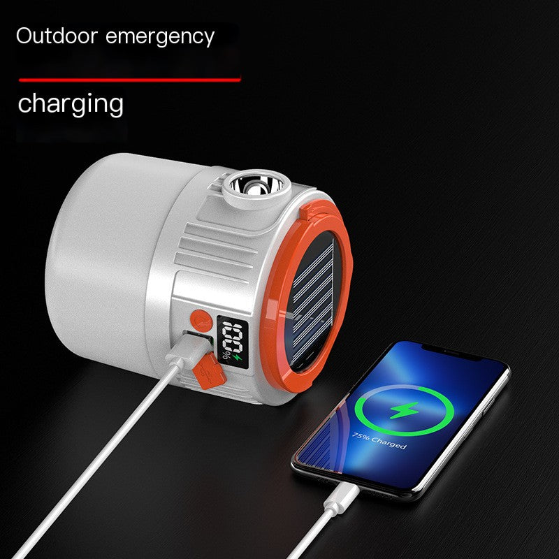 Rechargeable Solar LED Camping Light for Outdoor Use